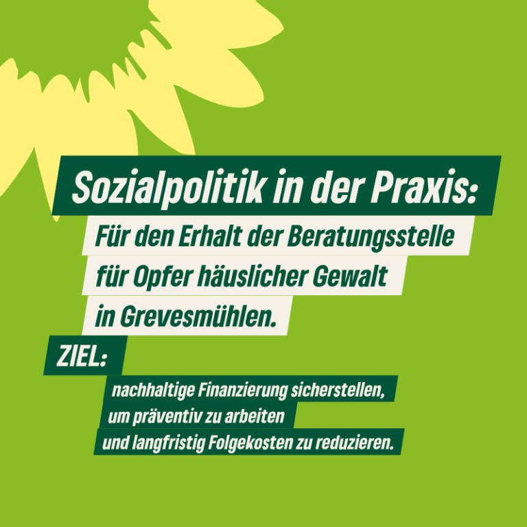 Sozialpolitik in der Praxis: Einsatz für den Erhalt der Beratungsstelle für Opfer häuslicher Gewalt in Grevesmühlen