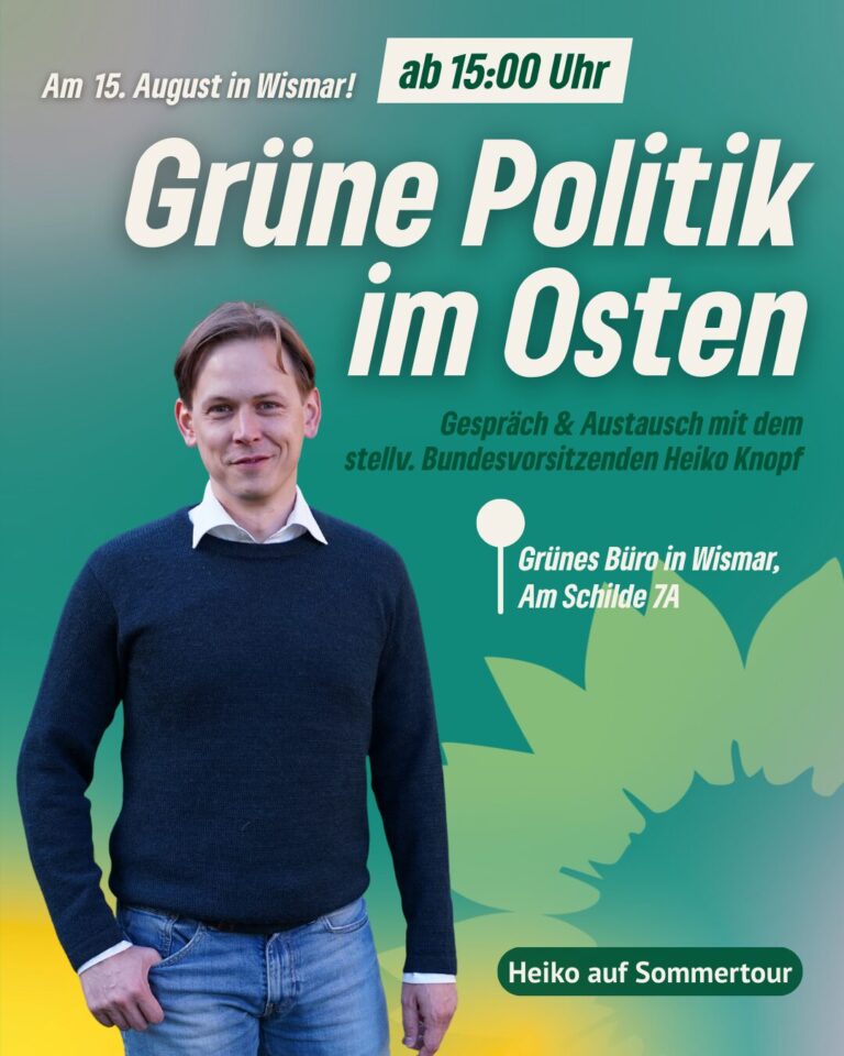 Stellv. Bundesvorsitzender und Ostbeauftragter Heiko Knopf in Wismar