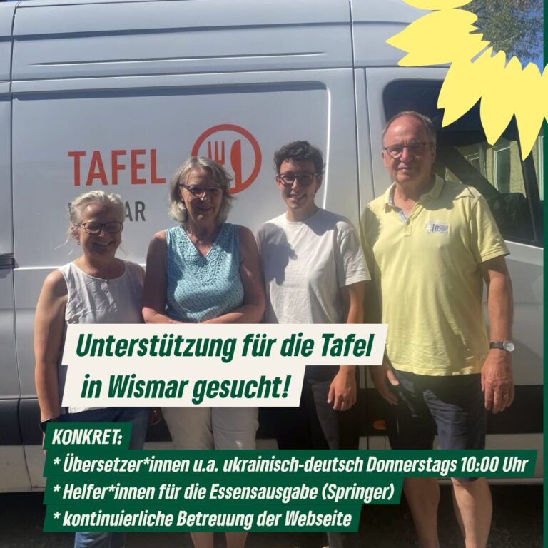 Besuch bei der Tafel Wismar: Ehrenamt stärken – Unterstützung dringend benötigt