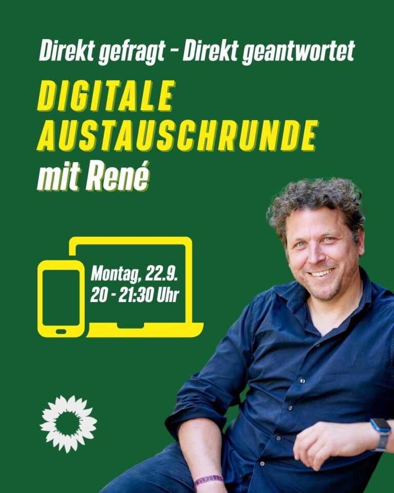 Digitale Austauschrunde mit René – Direkt gefragt – Direkt geantwortet