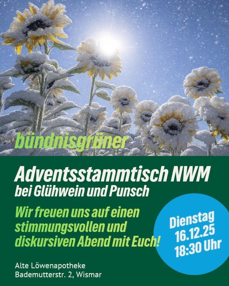 Grüner Winterstammtisch am 16. Dezember
