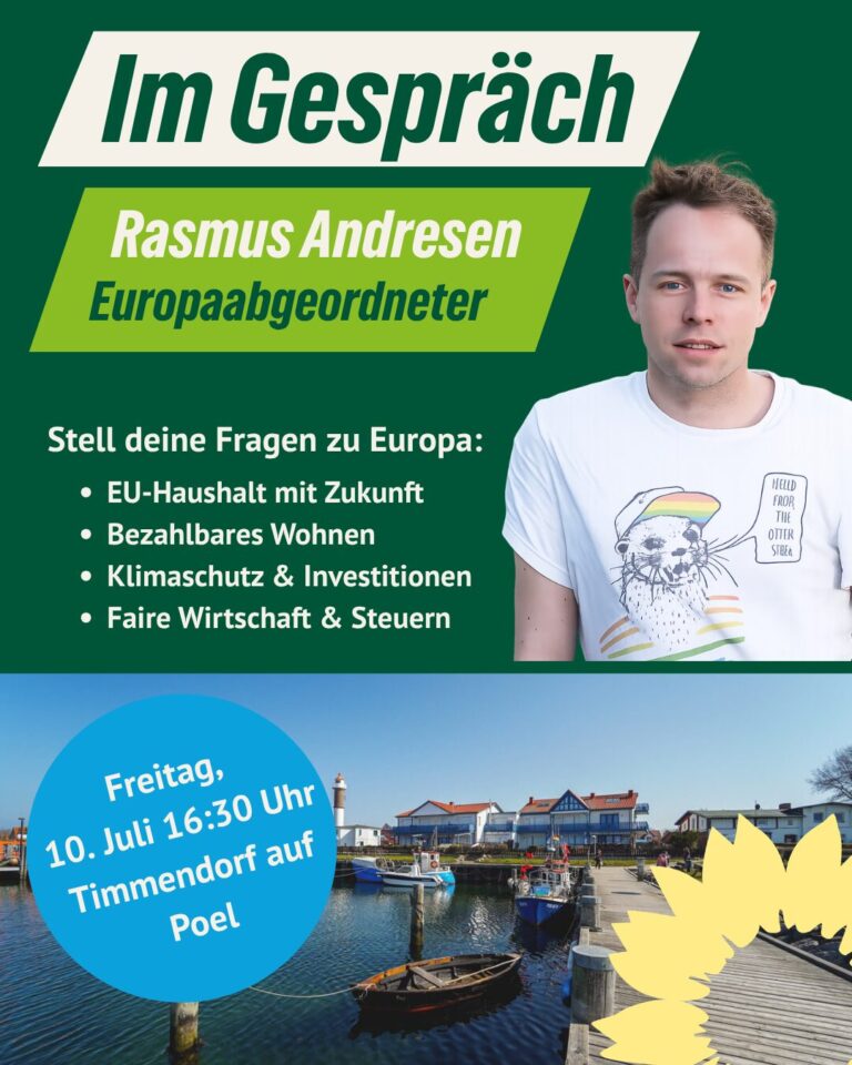 Im Gespräch: EU Abgeordneter Rasmus Andresen